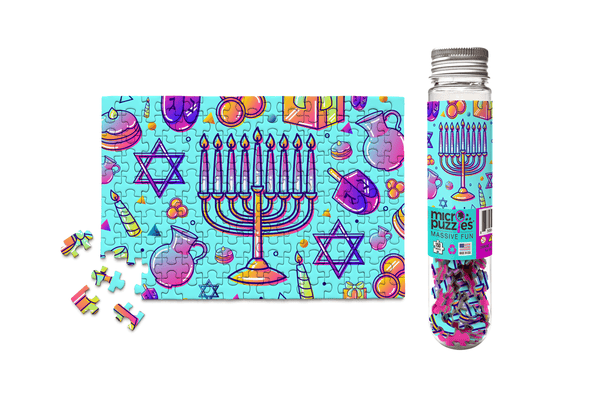 Micro Puzzles - HANUKKAH - FESTIVAL OF LIGHTS Jewish Holiday gift menorah