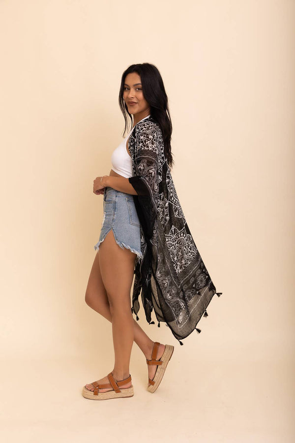 WHS Mandala Tassel Kimono