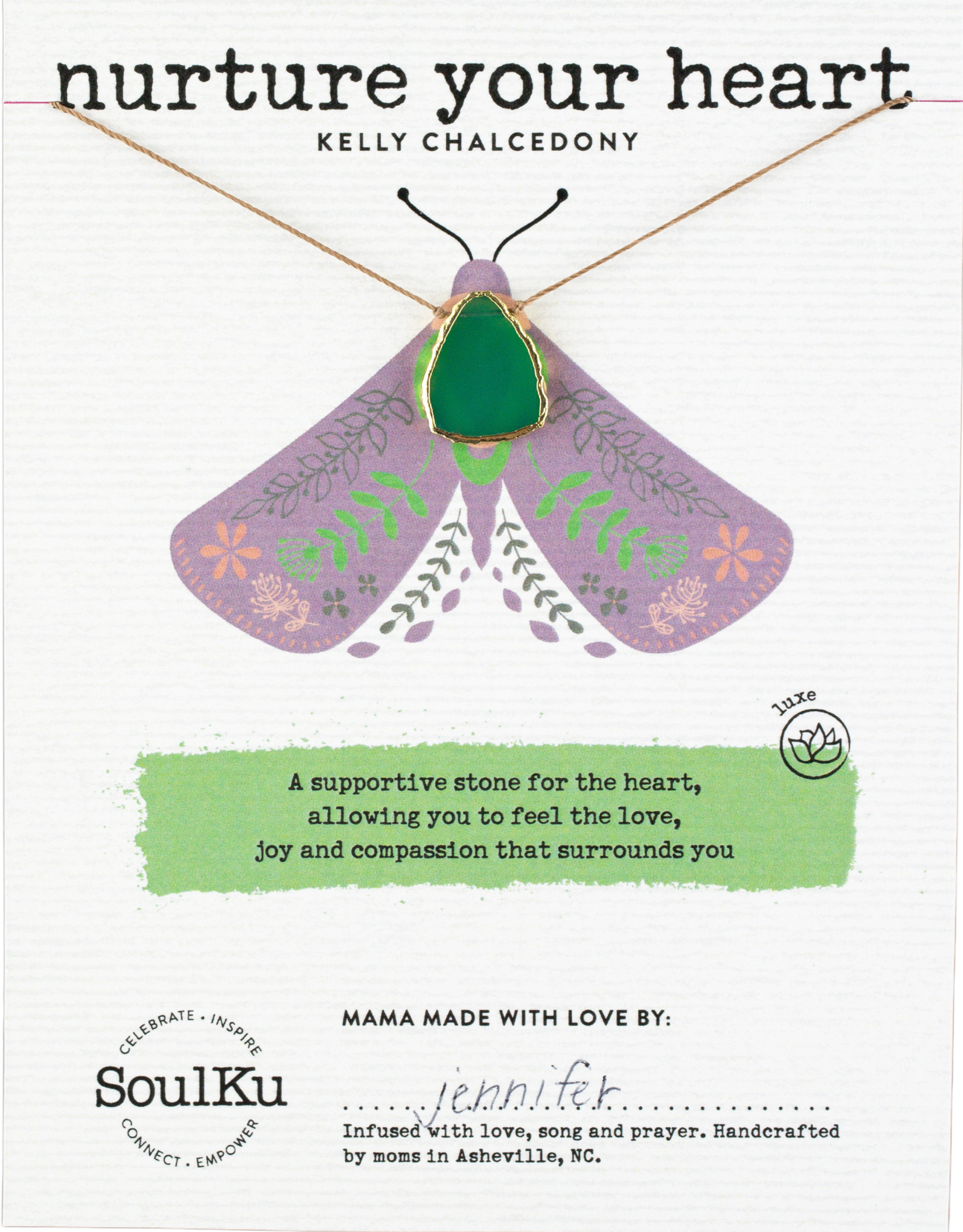 Nurture Your Heart Alchemy Necklace - Kelly Chalcedony