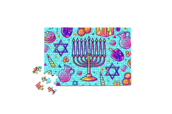 Micro Puzzles - HANUKKAH - FESTIVAL OF LIGHTS Jewish Holiday gift menorah