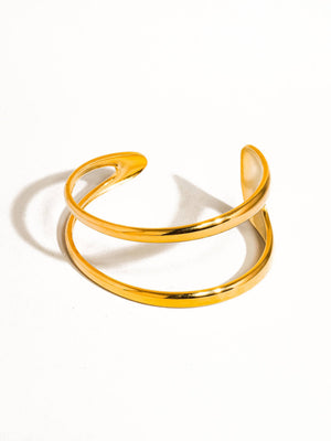 Flânerie by MAIQ - Zahara 18K Gold Non-Tarnish Double Strap Bracelet