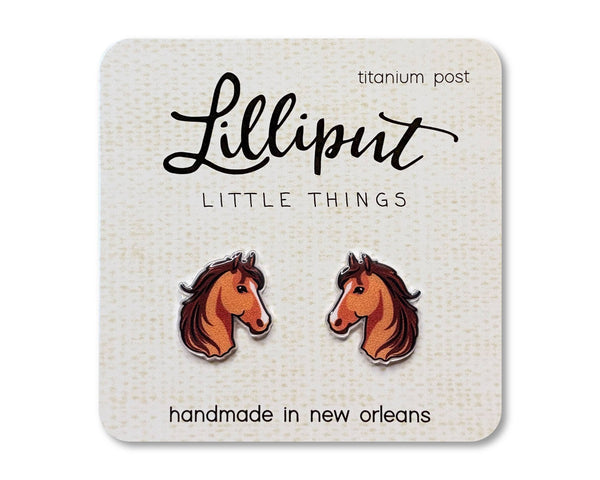 Lilliput Little Things - Horse Earrings // Western Earrings