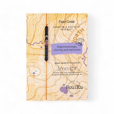 Fearless Amethyst Adjustable Bracelet