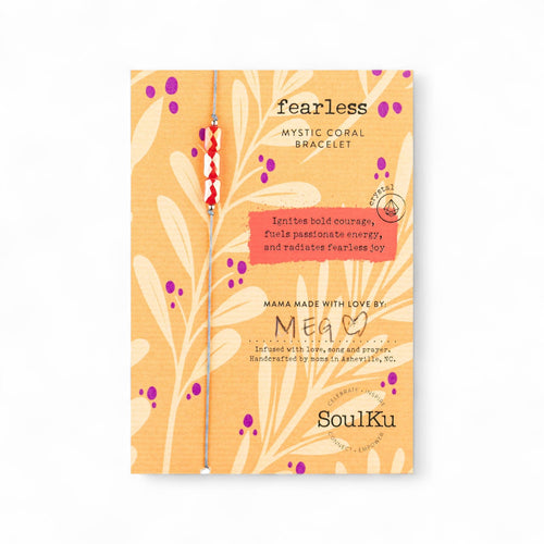 Fearless Mystic Coral Fairytale Adjustable Bracelet