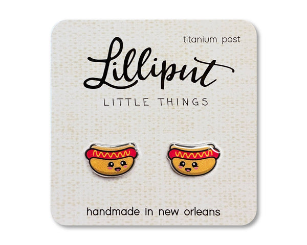 Lilliput Little Things - Kawaii Hot Dog Earrings // Fourth of July Earrings