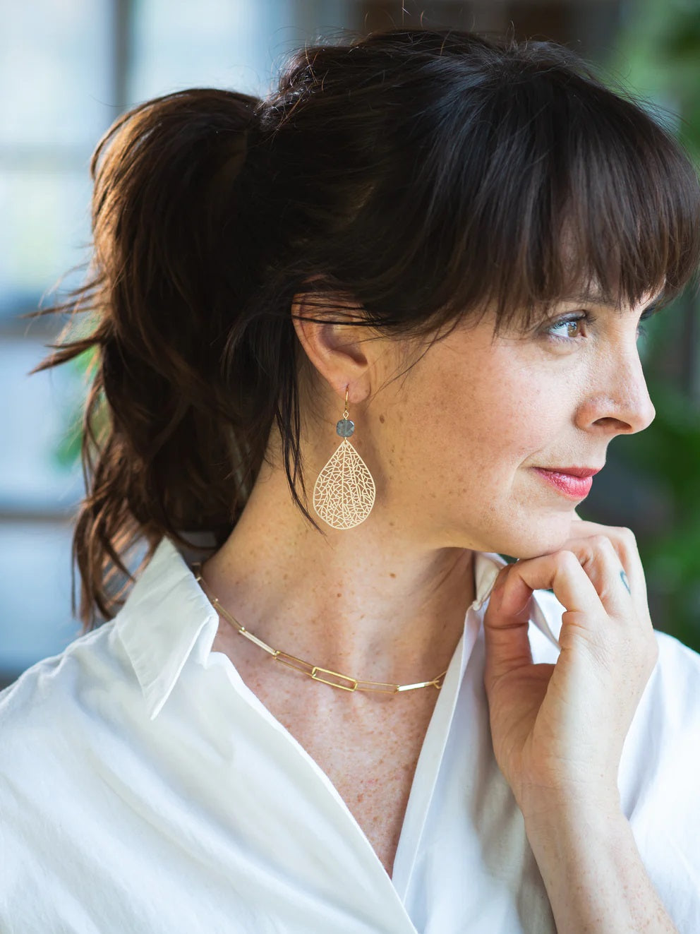 Fiddle Leaf Earrings