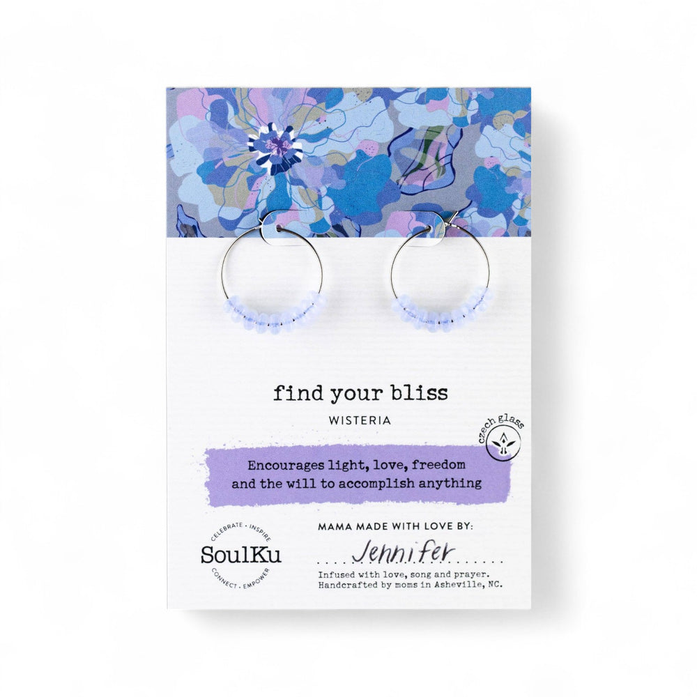 Find Your Bliss Wisteria Stainless Steel Hoops