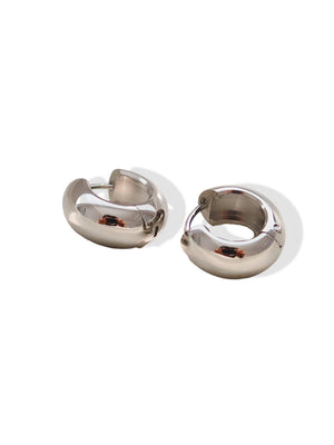 Blandine Silver Non-Tarnish Small Classic Hoop Earring