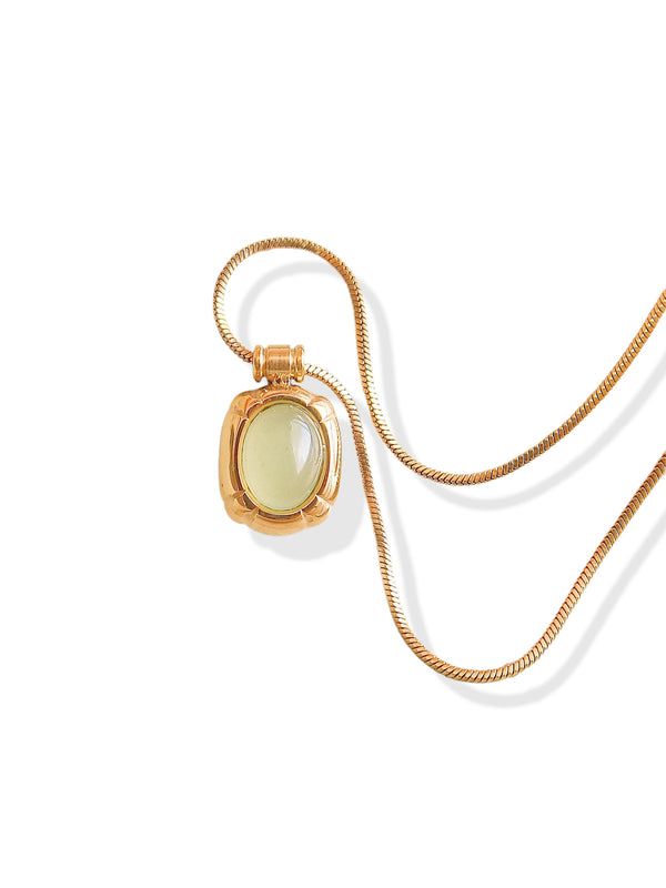 Dax Non-Tarnish Green Aventurine Necklace