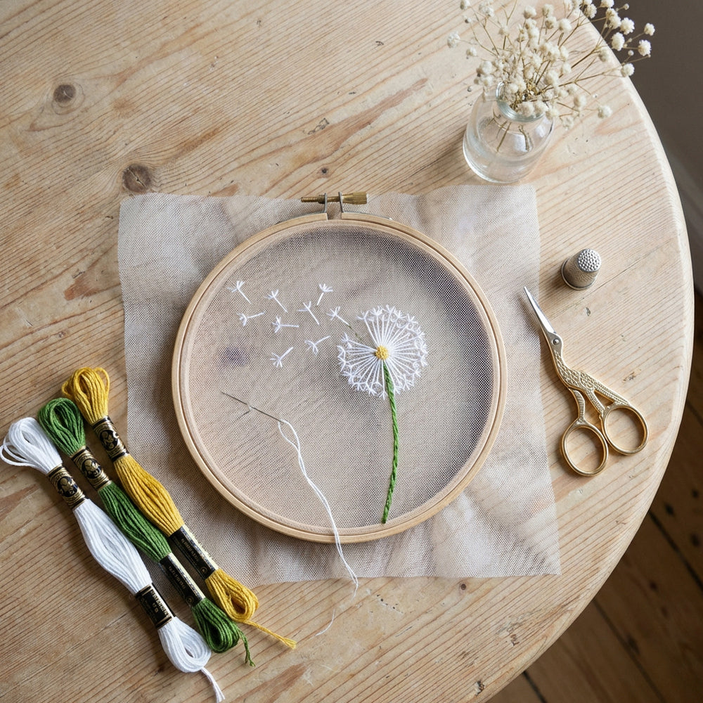 Modern Craft: Floating Tulle Embroidery