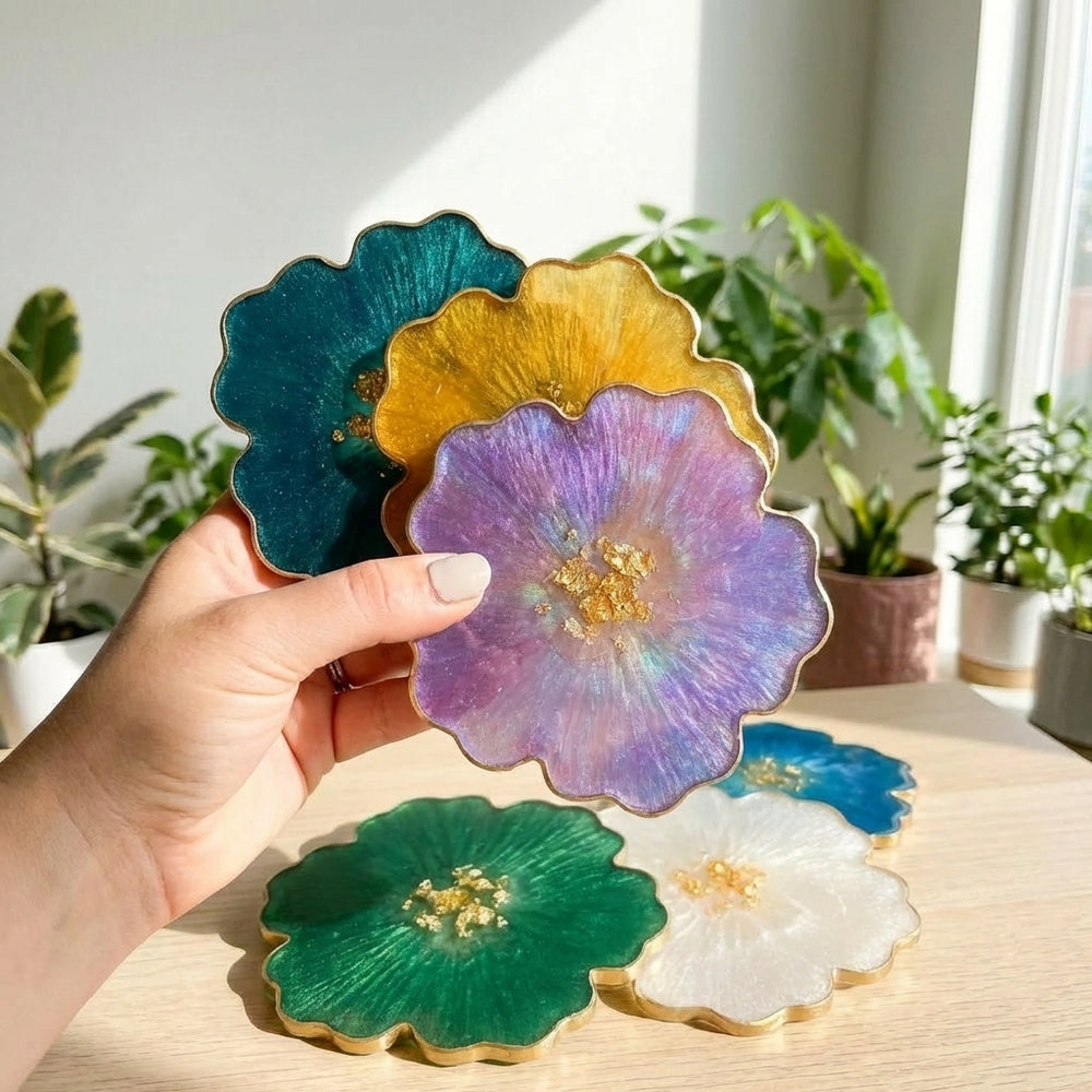 Resin 102 - Floral and Geode Mini Trays and Coasters