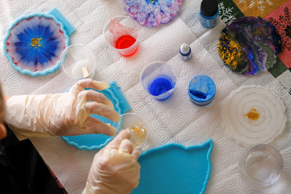 Resin 102 - Floral and Geode Mini Trays and Coasters