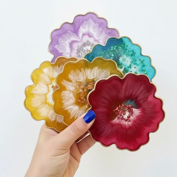 Resin 102 - Floral and Geode Mini Trays and Coasters