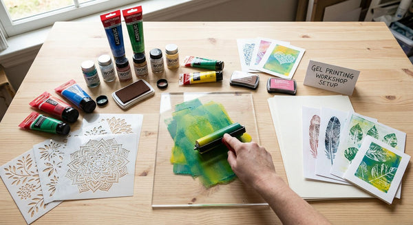 Modern Craft - Gel Printed Stationery