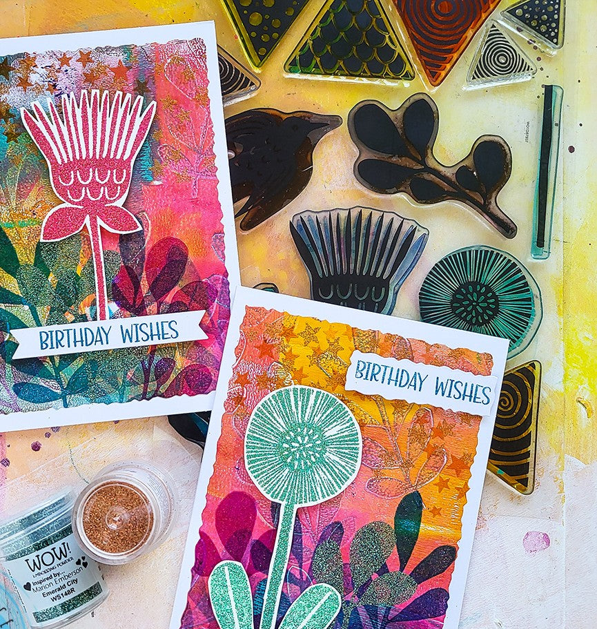 Modern Craft - Gel Printed Stationery