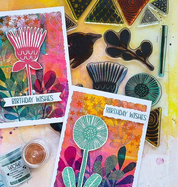 Modern Craft - Gel Printed Stationery