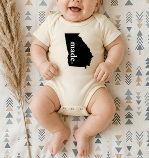 Georgia Made Baby Onesie - Cream