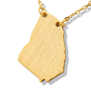 The Peach State Georgia Pendant Necklace