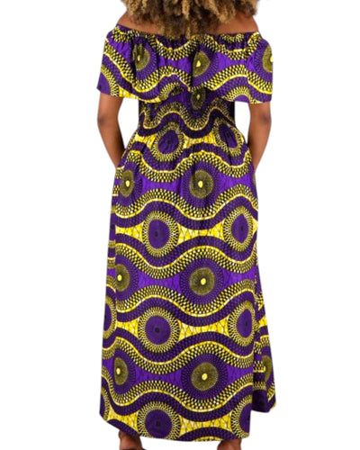 Ginessa Ankara Wax Print Dress