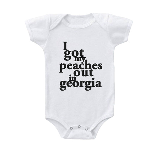 I Got My Peaches out in Georgia Baby Onesie
