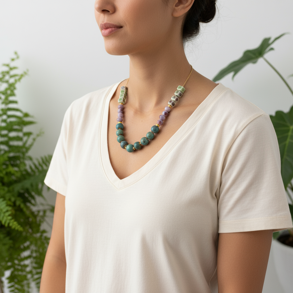 Hani Porcelain Ceramic Necklace