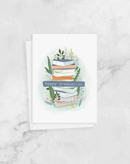 Greeting Card - Happy Graduation - Peach or Plum