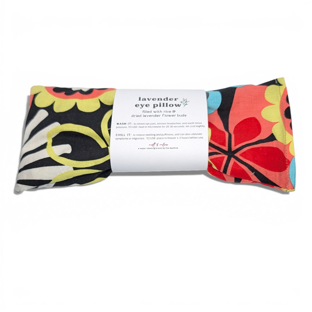 Retro Bloom - lavender therapeutic eye pillow