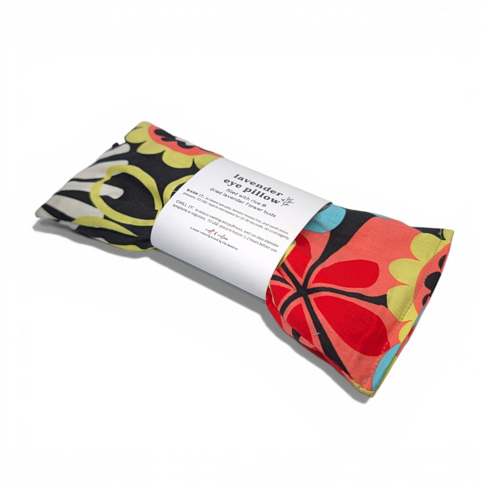 Retro Bloom - lavender therapeutic eye pillow