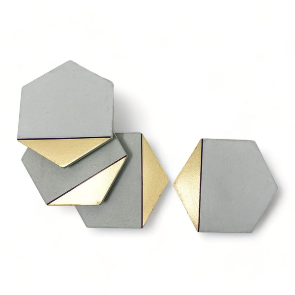 Hexagon Concrete Coasters
