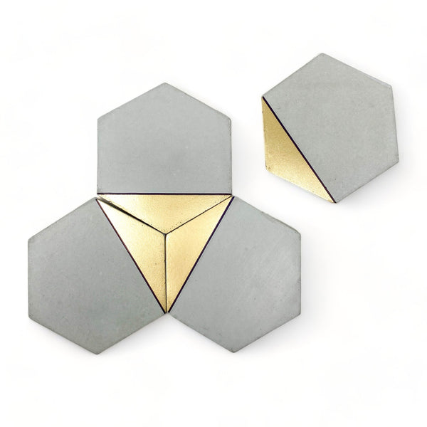 Hexagon Concrete Coasters