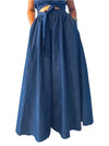 Indigo Denim Palazzo Pants