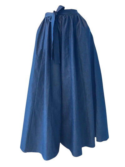 Indigo Denim Palazzo Pants