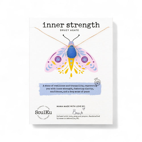 Inner Strength Blue Druzy Alchemy Necklace