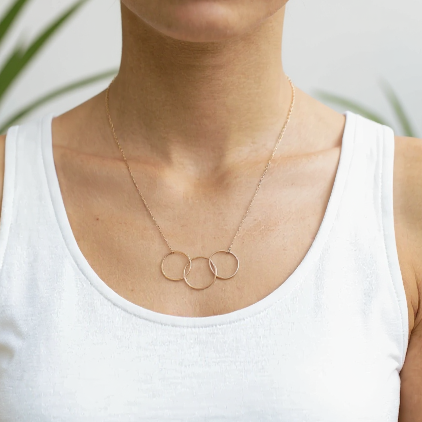 Simple Soldering 201 - Interlocking Hoop Necklace