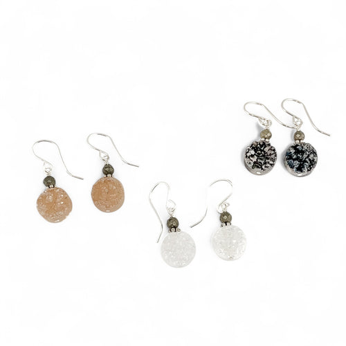 WHS Druzy Drop Earrings