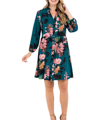 Jeena Retro Floral Dress