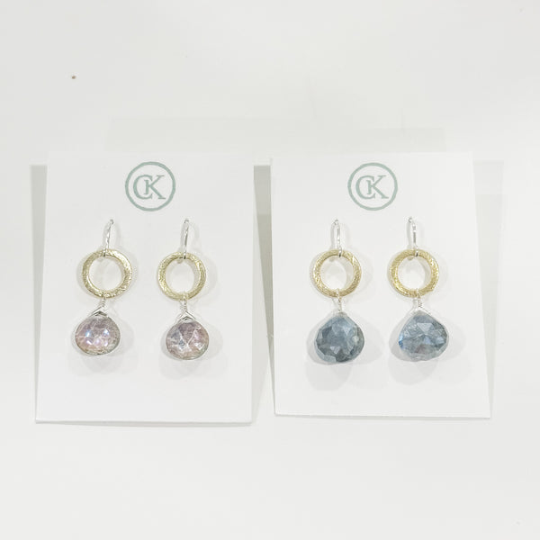WHS Stone & Ring Earrings