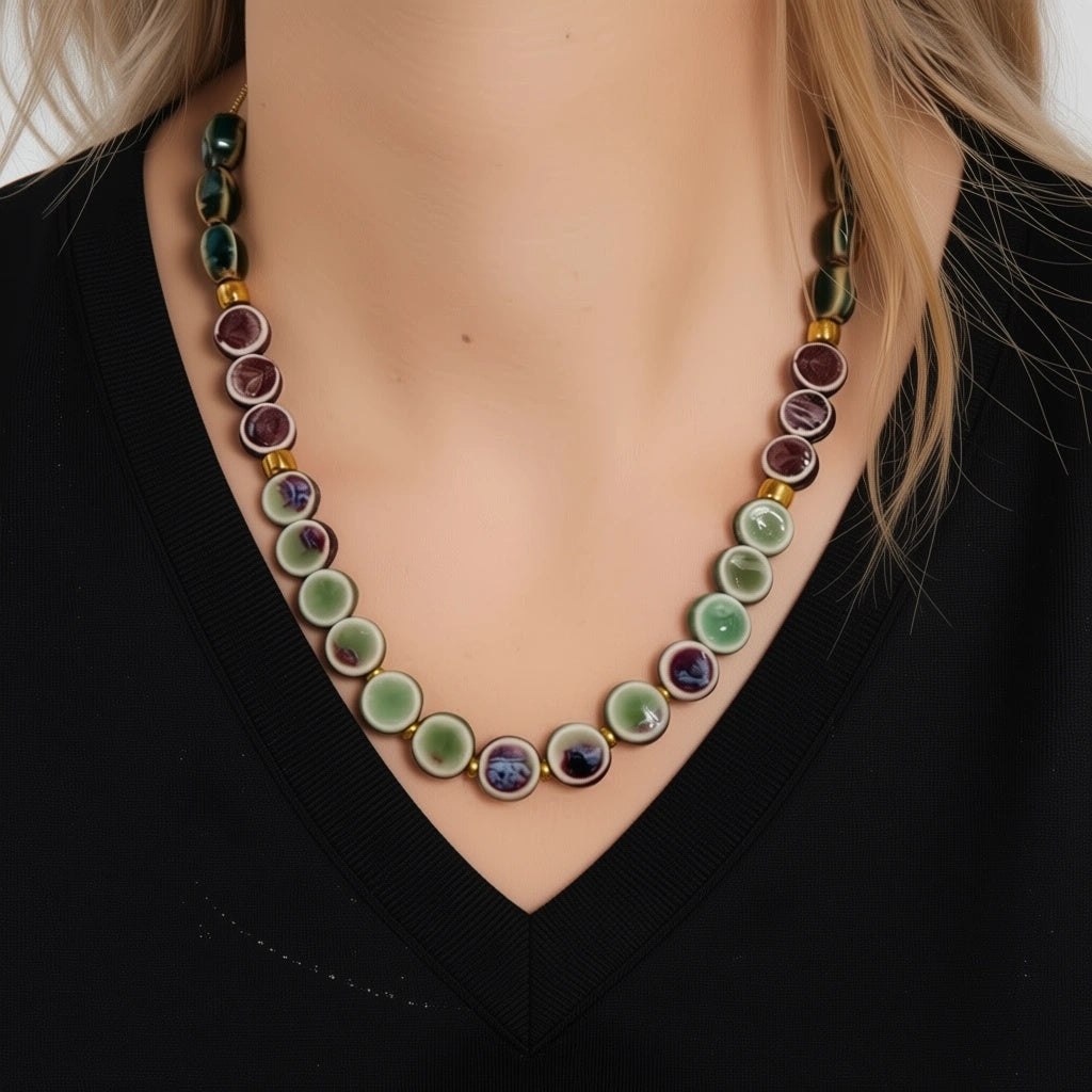 Ladan Porcelain Ceramic Necklace