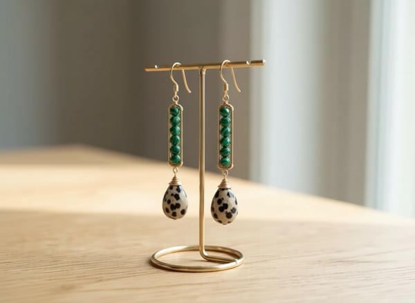 Jewelry 102 - Ladder-Wrapped Gemstone Earrings