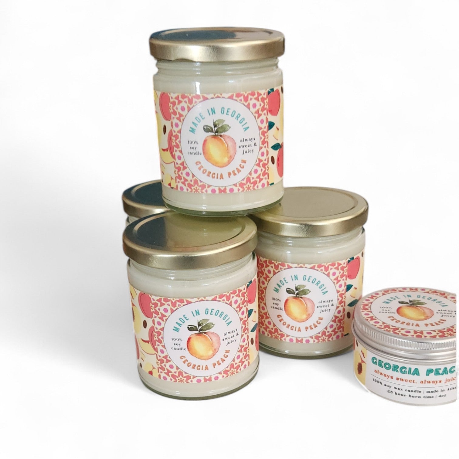 Local Love Candles - Georgia Peach - 8oz