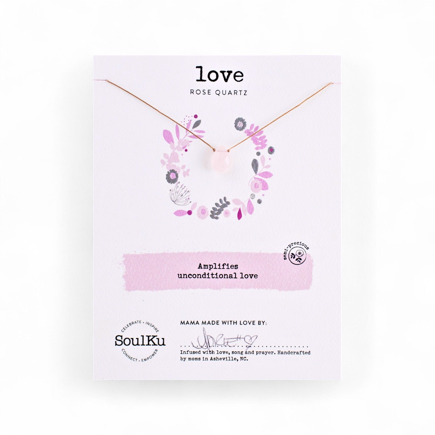 Love Rose Quartz Necklace