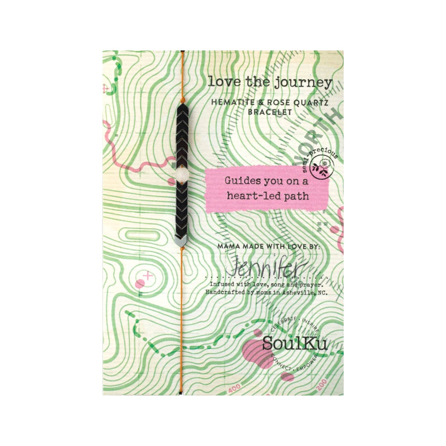 Love the Journey Rose Quartz Adjustable Bracelet