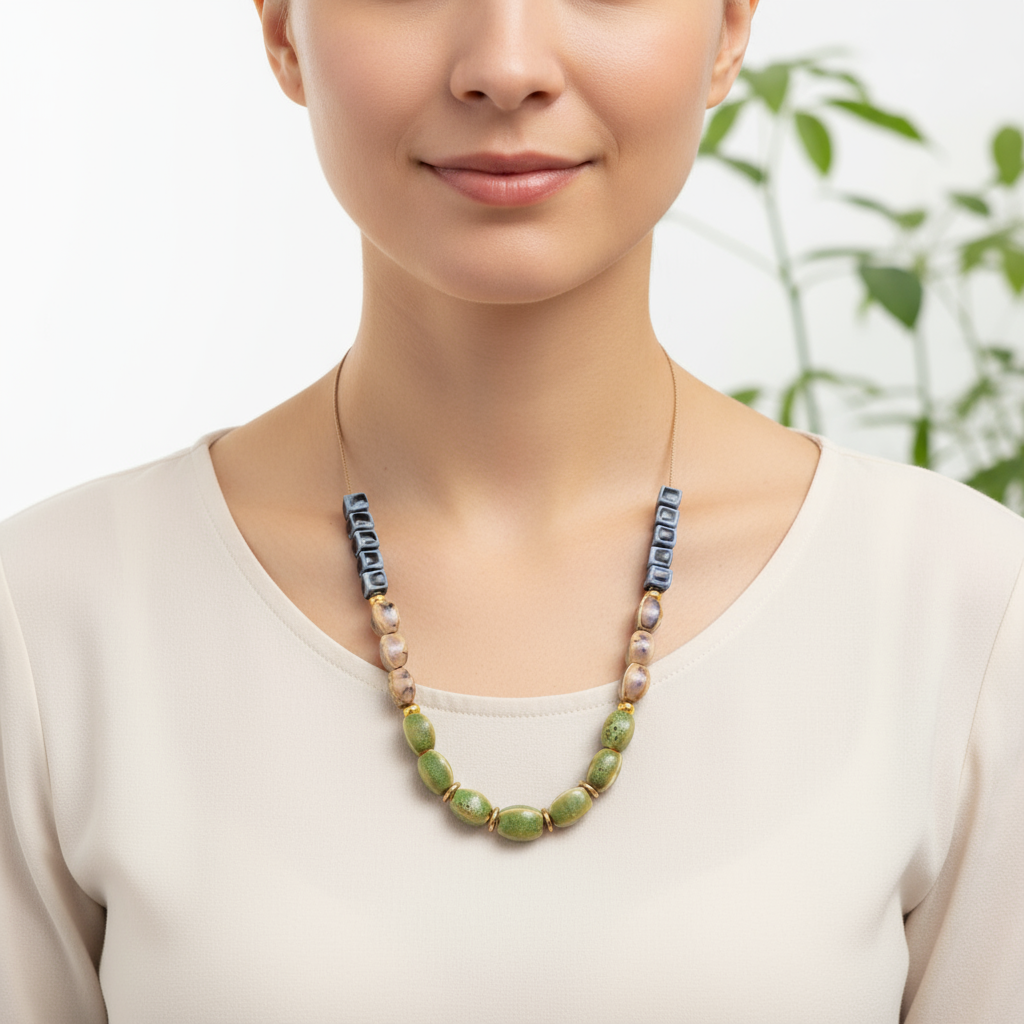 Miariam Porcelain Ceramic Necklace