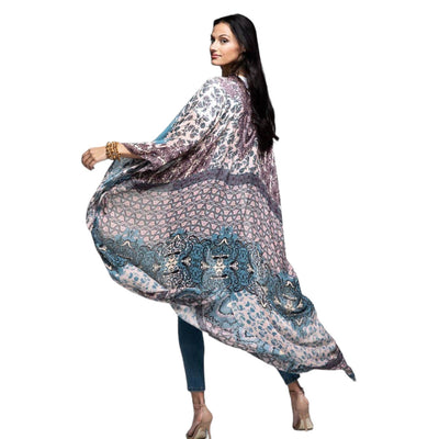 Monterey Intricate Damask Kimono