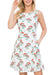 Mushroom Print Skater Dress