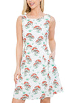Mushroom Print Skater Dress