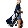 Navy Sweeping Floral Kimono