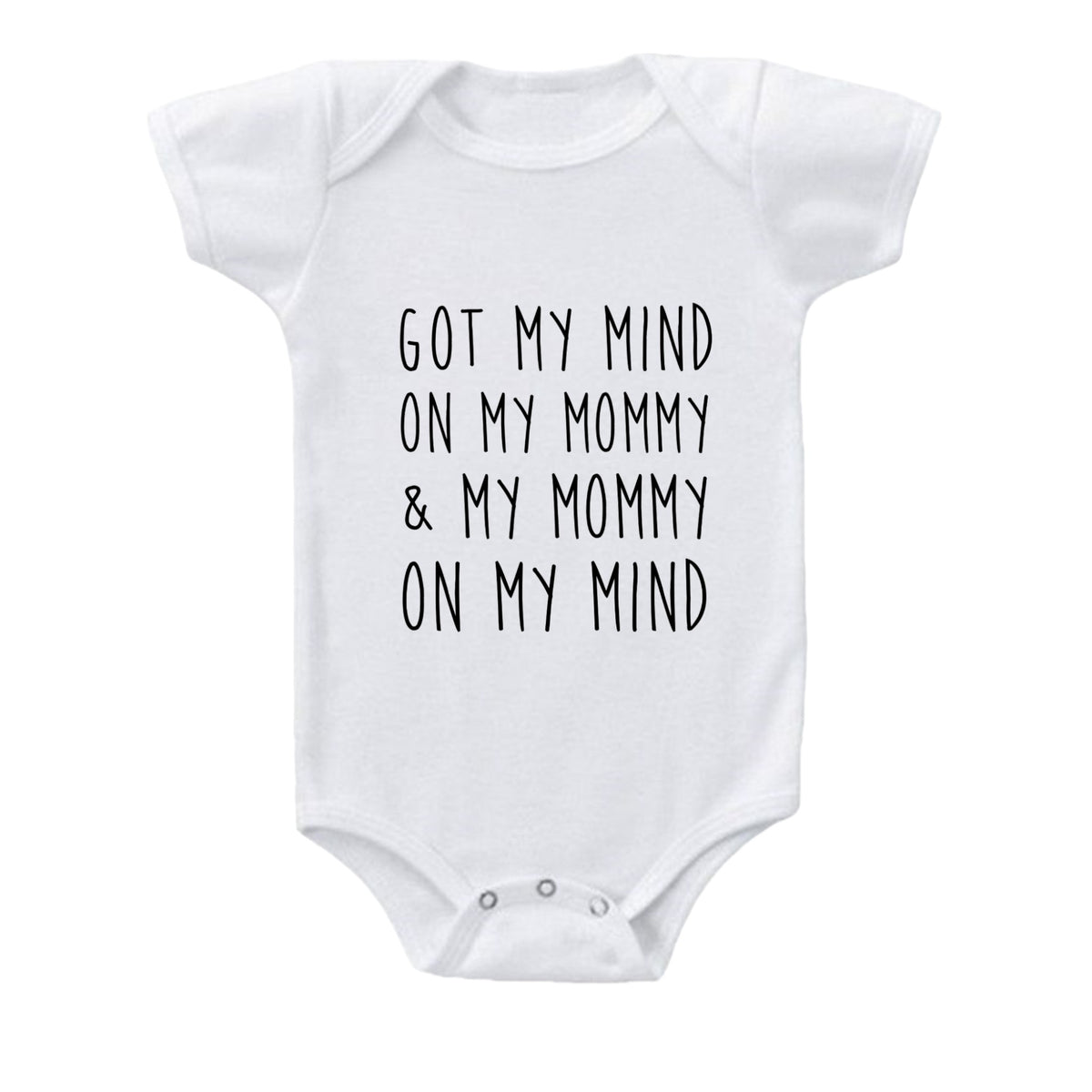 Got My Mind on My Mommy Baby Onesie