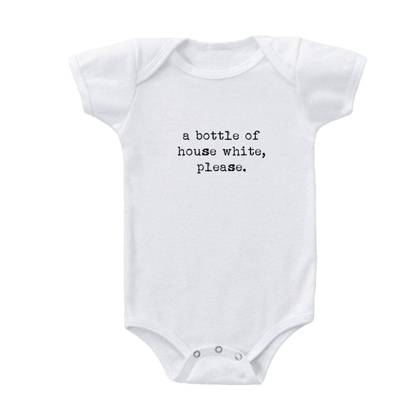 A Bottle Of House White Baby Onesie