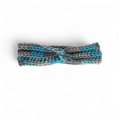 Blues and Grays Knit Headband